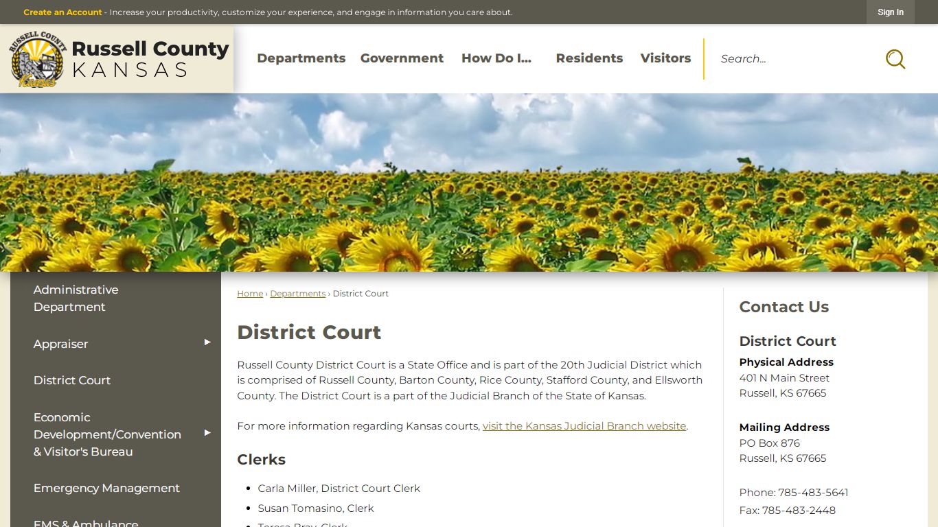 District Court | Russell County, KS